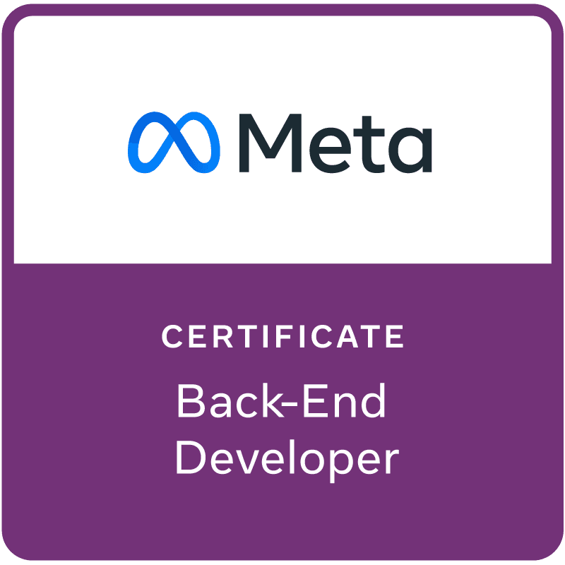 Meta Back-End Badge